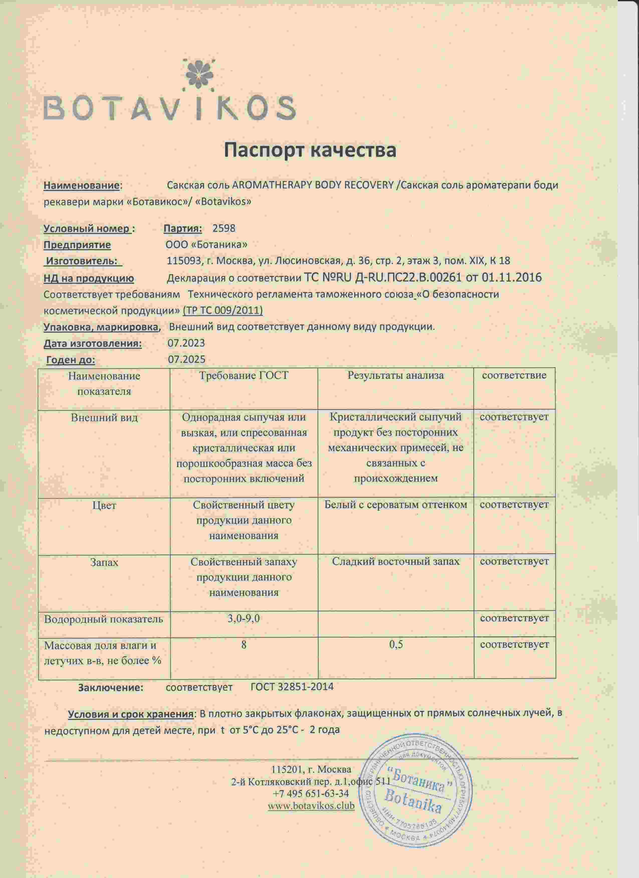 Паспорт №072023